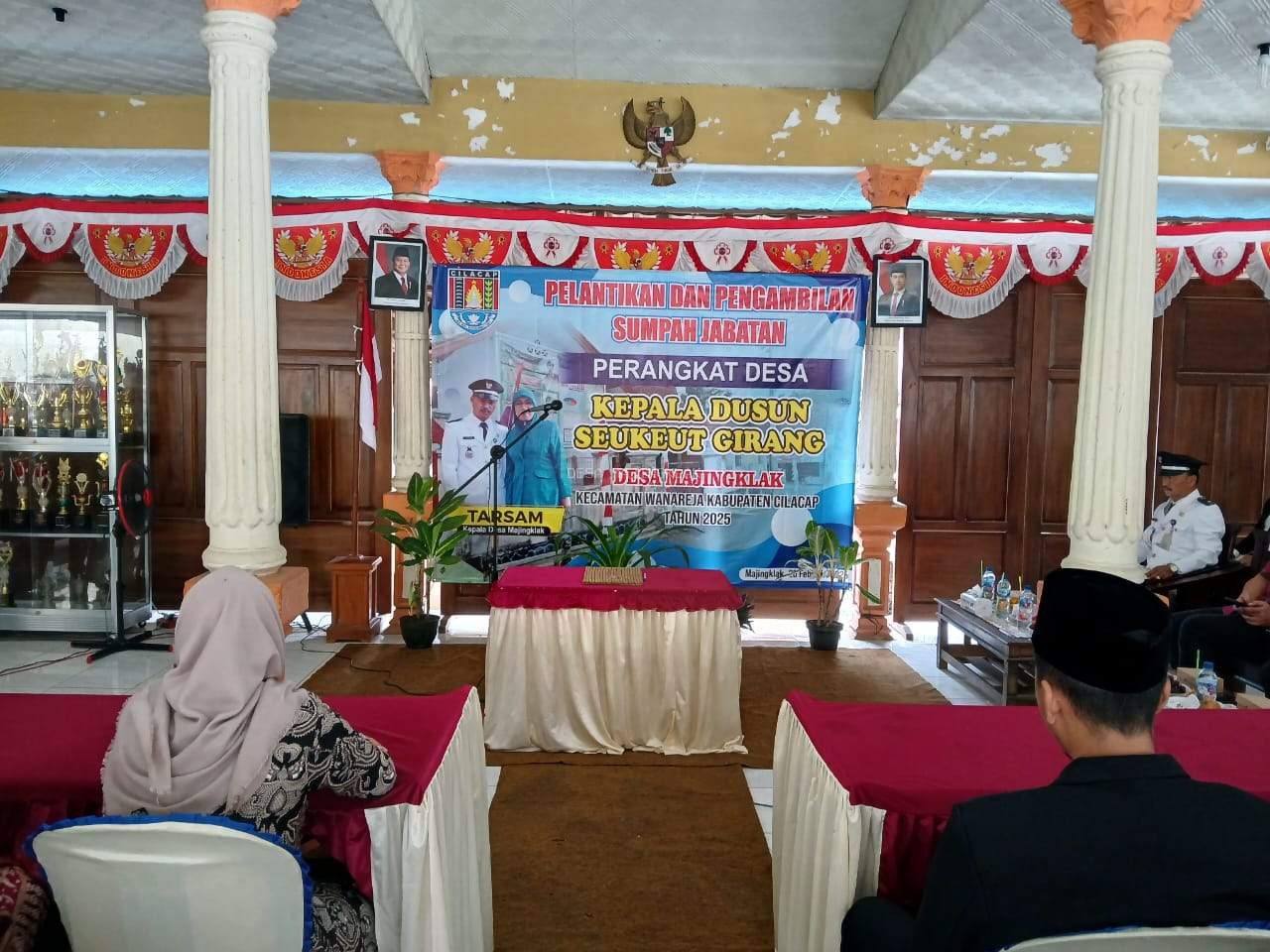 PELANTIKAN PERANGKAT DESA MAJINGKLAK FORMASI KEPALA DUSUN SEUKEUT GIRANG