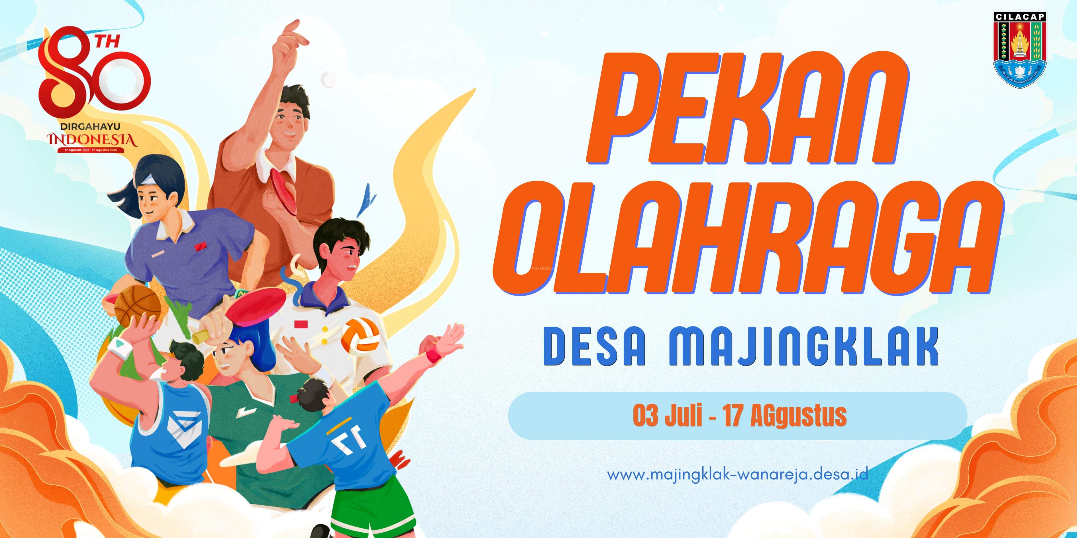 PORDES DESA MAJINGKLAK DALAM RANGKA MEMERIAHKAN HUT RI KE 80