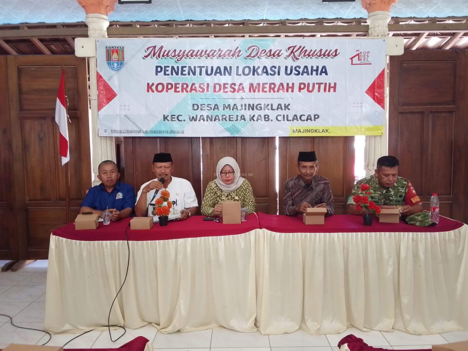 MUSDESUS PENENTUAN LOKASI USAHA KOPERASI DESA MERAH PUTIH DESA MAJINGKLAK KECAMATAN WANAREJA KABUPATEN CILACAP