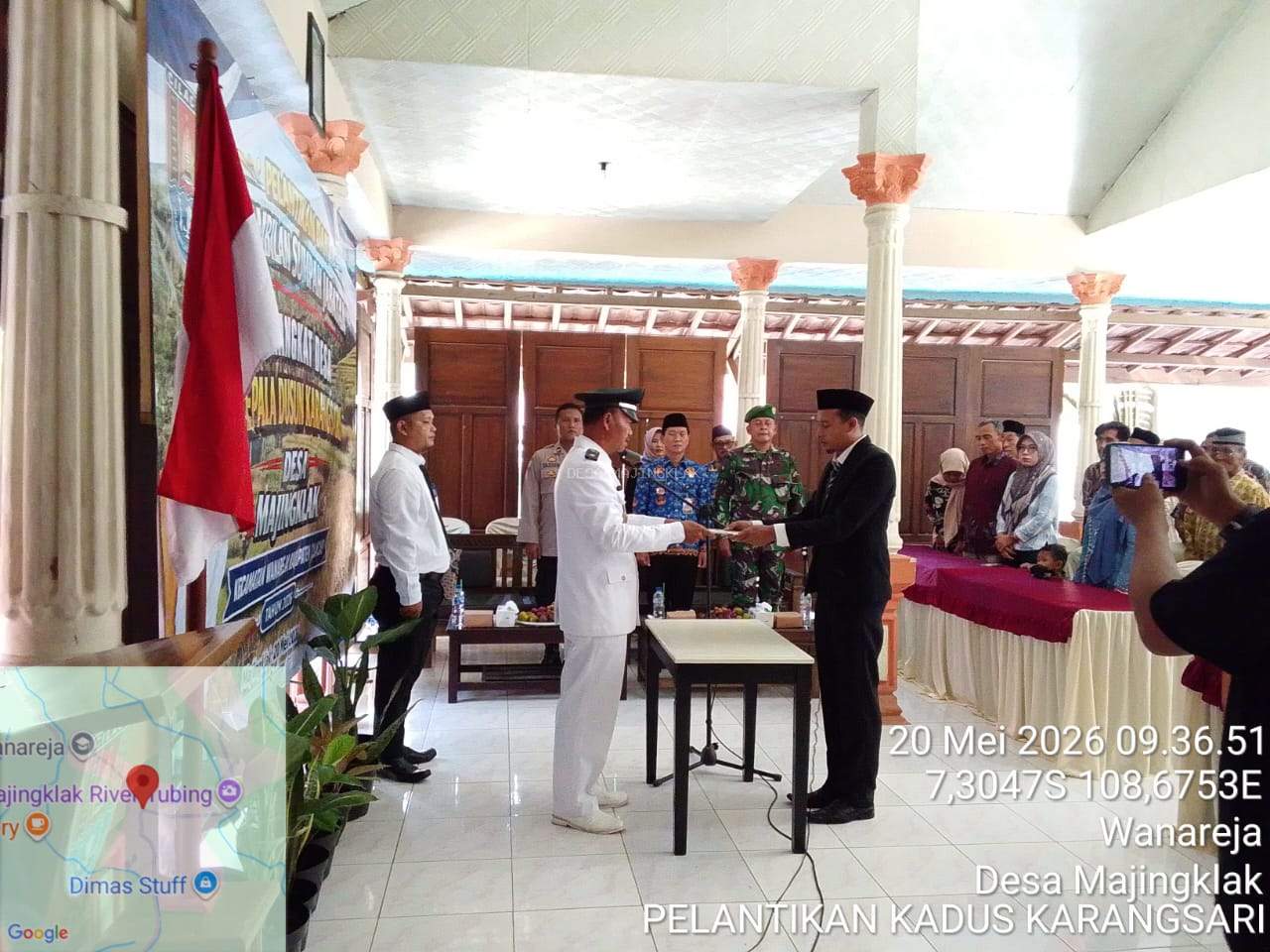 PELANTIKAN PERANGKAT DESA MAJINGKLAK FORMASI KEPALA DUSUN KARANGSARI